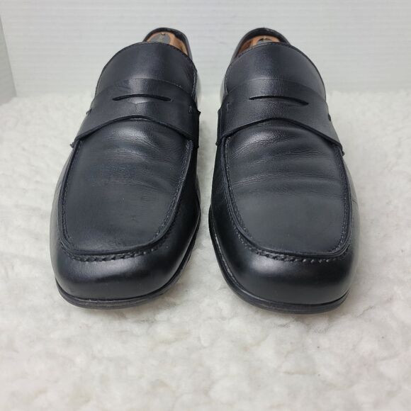 Arbiter Men\'s Penny Loafers Size 7 Black Leather Slip On Shoes main image 4